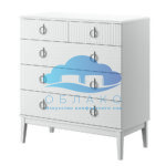 Комод Фарго 5ящ (890) Белый 1
