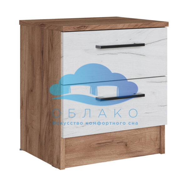 Тумба прикроватная Вегас Крафт Табачный/Крафт Белый ТЭКС