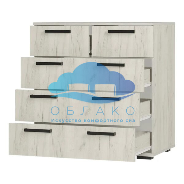 Комод Стандарт-5 New Крафт белый 2
