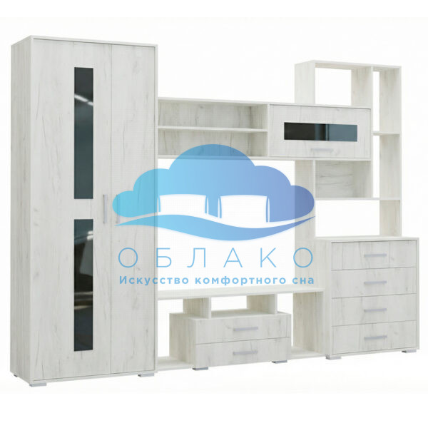Гостиная Европа-1 Крафт белый 1
