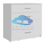 Комод Эва КМ-022 Белый гладкий мк Стиль