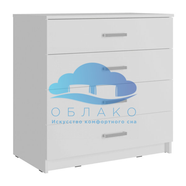 Комод Эва КМ-022 Белый гладкий 1