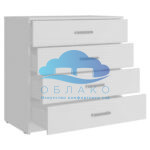 Комод Эва КМ-022 Белый гладкий 2