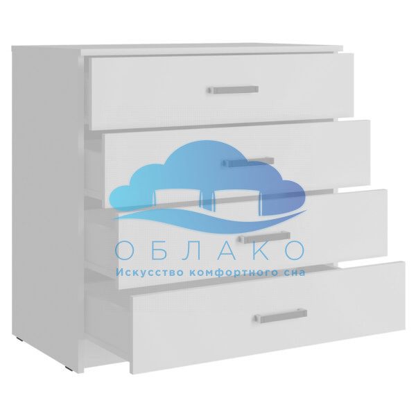 Комод Эва КМ-022 Белый гладкий 2