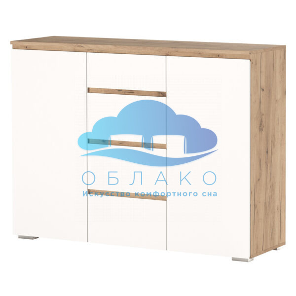 Комод Гретта 2С4Я Крафт золотой/Белый 1