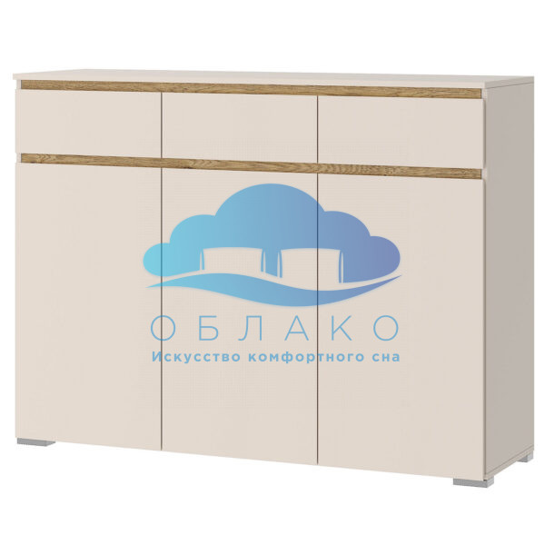 Комод Гретта 3С3Я Кашемир/Дуб Экспрессив 1