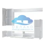 Гостиная Диаманд Белый/Цемент светлый 2