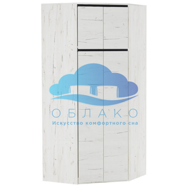 Шкаф угловой Гретта 4С Крафт белый/Антрацит 1