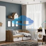 Мебель в детскую Колибри Крафт золотой/Белый софт Раус