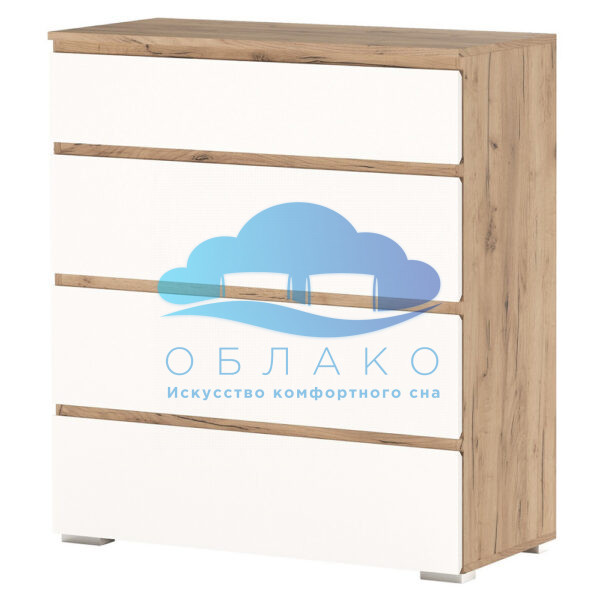 Комод Гретта 4Я Крафт золотой/Белый 1