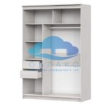 Шкаф-купе №19 Инфинити 1.5 м Ясень Анкор светлый 2