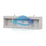 Полка навесная Гамма 20 (1300) Ясень Анкор светлый/Сандал светлый