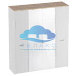 Шкаф Гавана 4 дв. Белый Аляска/Белый матовый 1