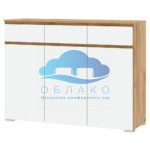 Комод Гретта 3С3Я Крафт золотой/Белый Памир