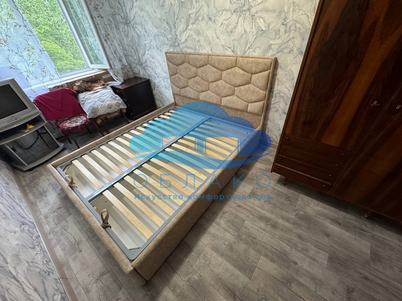 Кровать Соты с подъёмным механизмом
