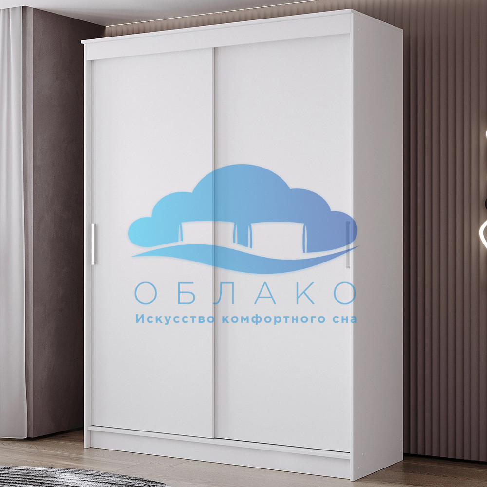 Шкаф-купе Гранд 1.6м Белый гладкий 1 Шкаф-купе Гранд 1.6м Белый гладкий 1