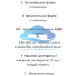 Стол раздвижной BMS140(200)FZ / HMS140(200)FZ Стекло Чёрный мрамор 3
